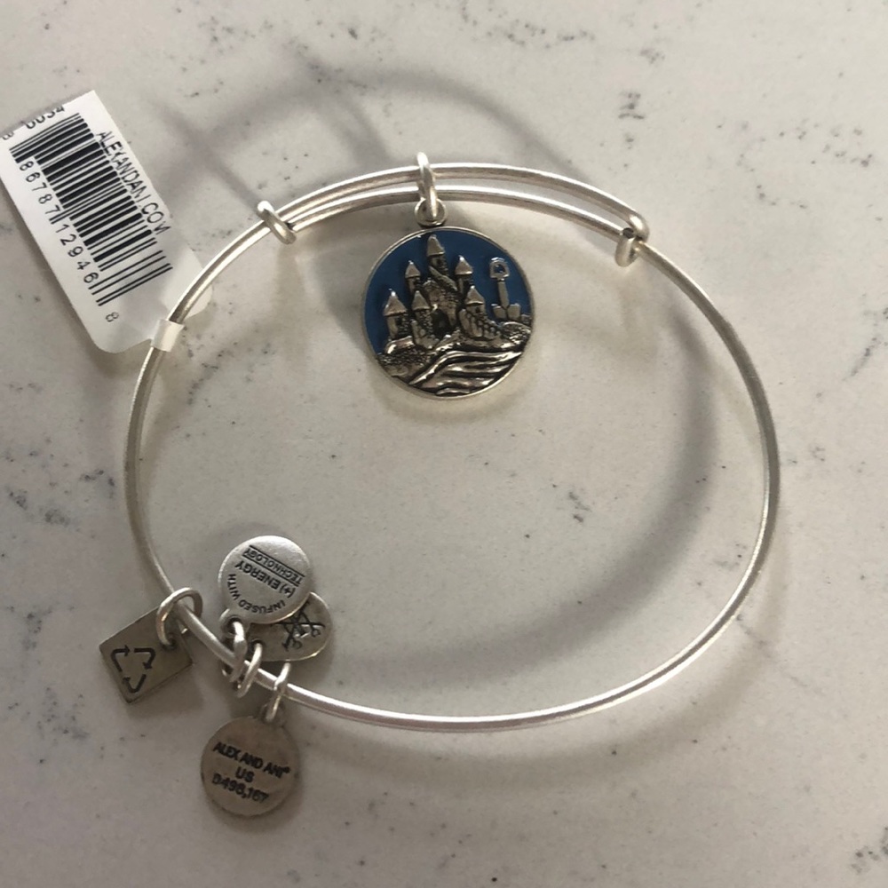 Alex and Ani sandcastle charm bracelet NWT